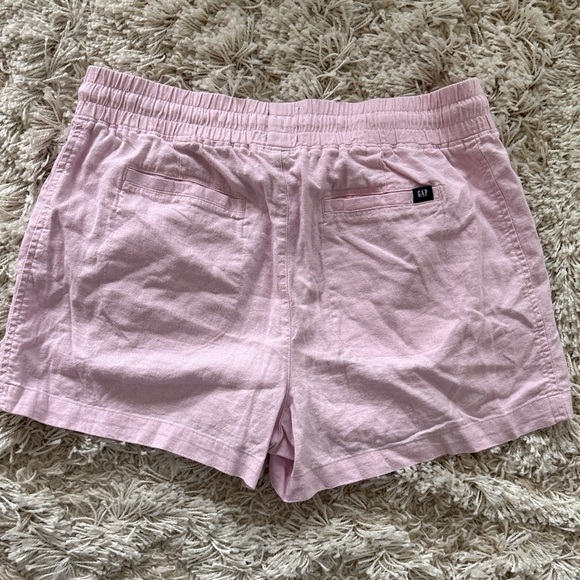 GAP Light Pink Linen Blend Shorts Size M - Picture 5 of 6